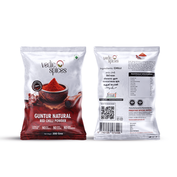 Guntur Natural Red Chilli Powder - Image 3