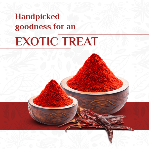 Kashmiri Organic Red Chilli Powder - Image 4